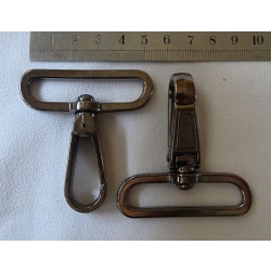 Karabinek, duży K-37 nikiel ciemny 48mm (id: 1173)
